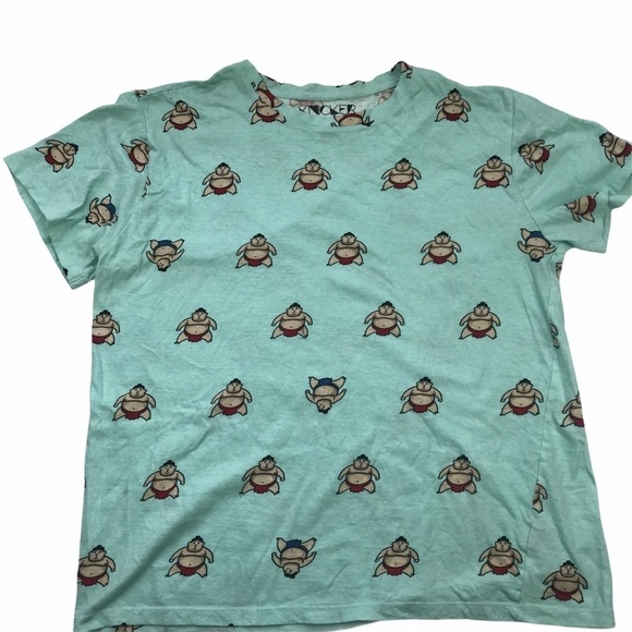 Knicker Bocker Sumo Wrestler Green Short Sleeve T - Picture 1 of 6